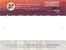 Tablet Screenshot of christlutherandeforest.org